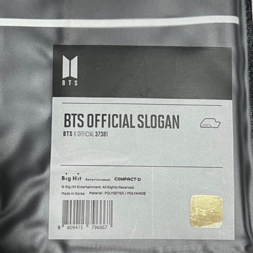 bts official slogan banner